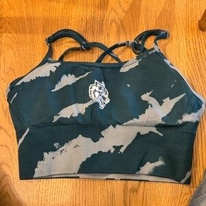 Darc Sport Green and Gray Women's Top